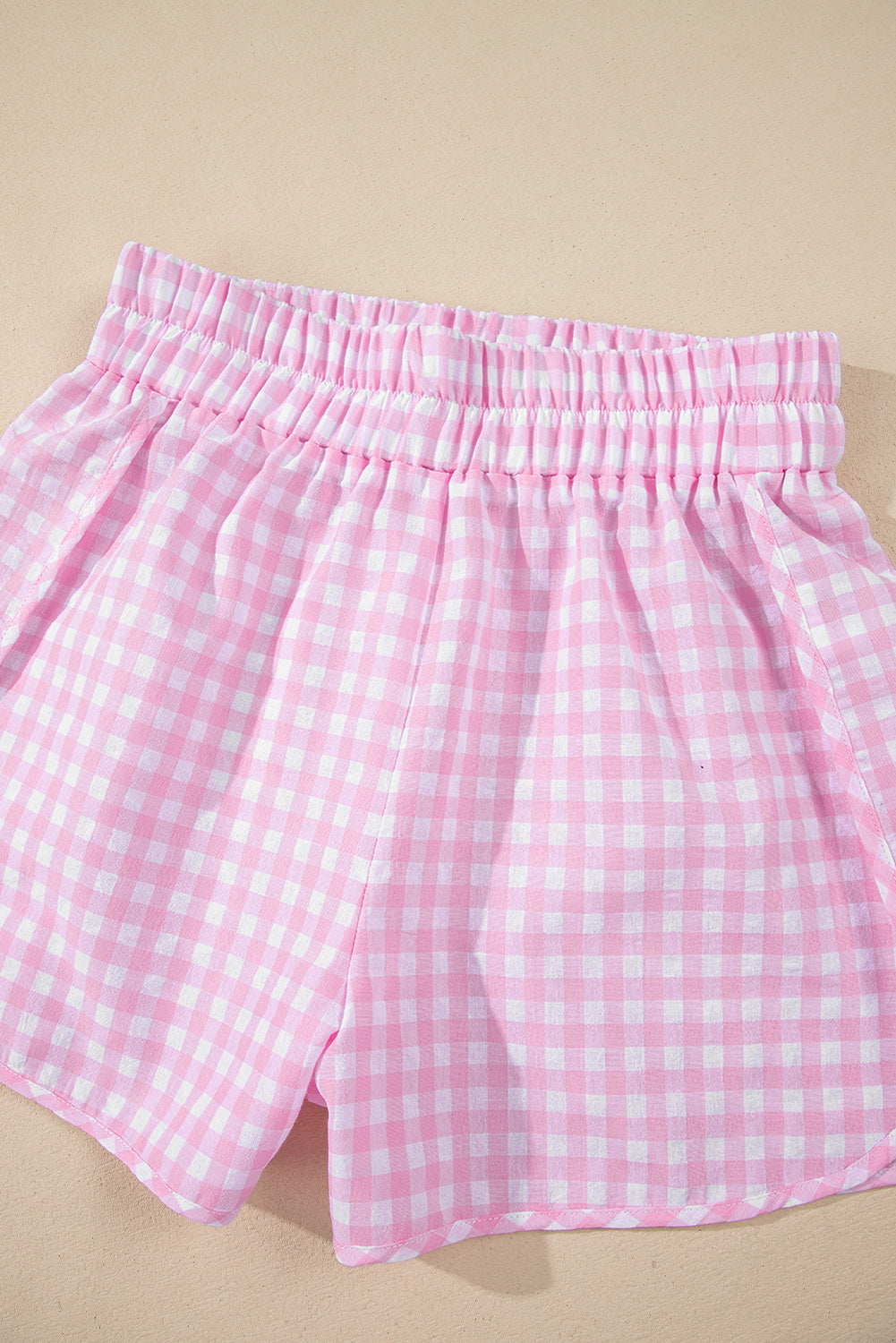 MAMA Tee and Plaid Shorts Lounge Set