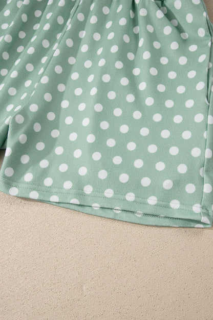 Polka Dot Short Sleeve Top & Shorts Set