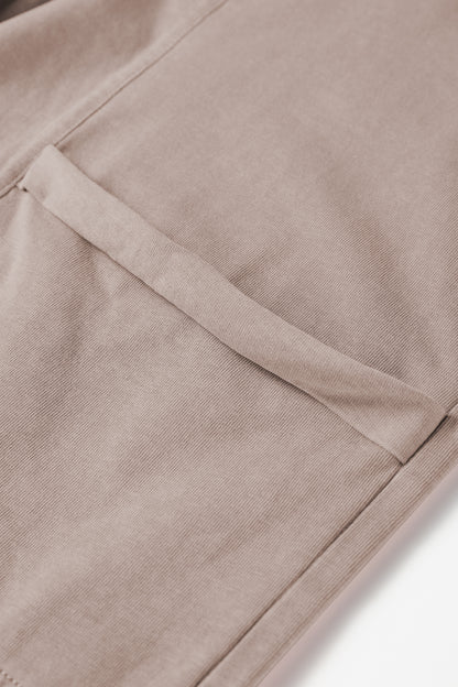 Mineral Wash Reverse Seam Drawstring Elastic Waist Pants