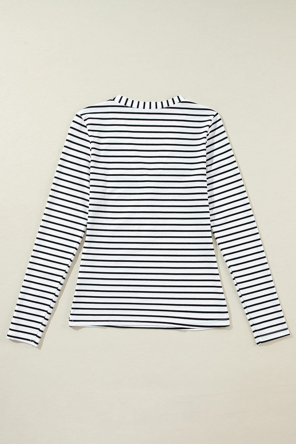 Stripe V-Neck Long Sleeve T-Shirt