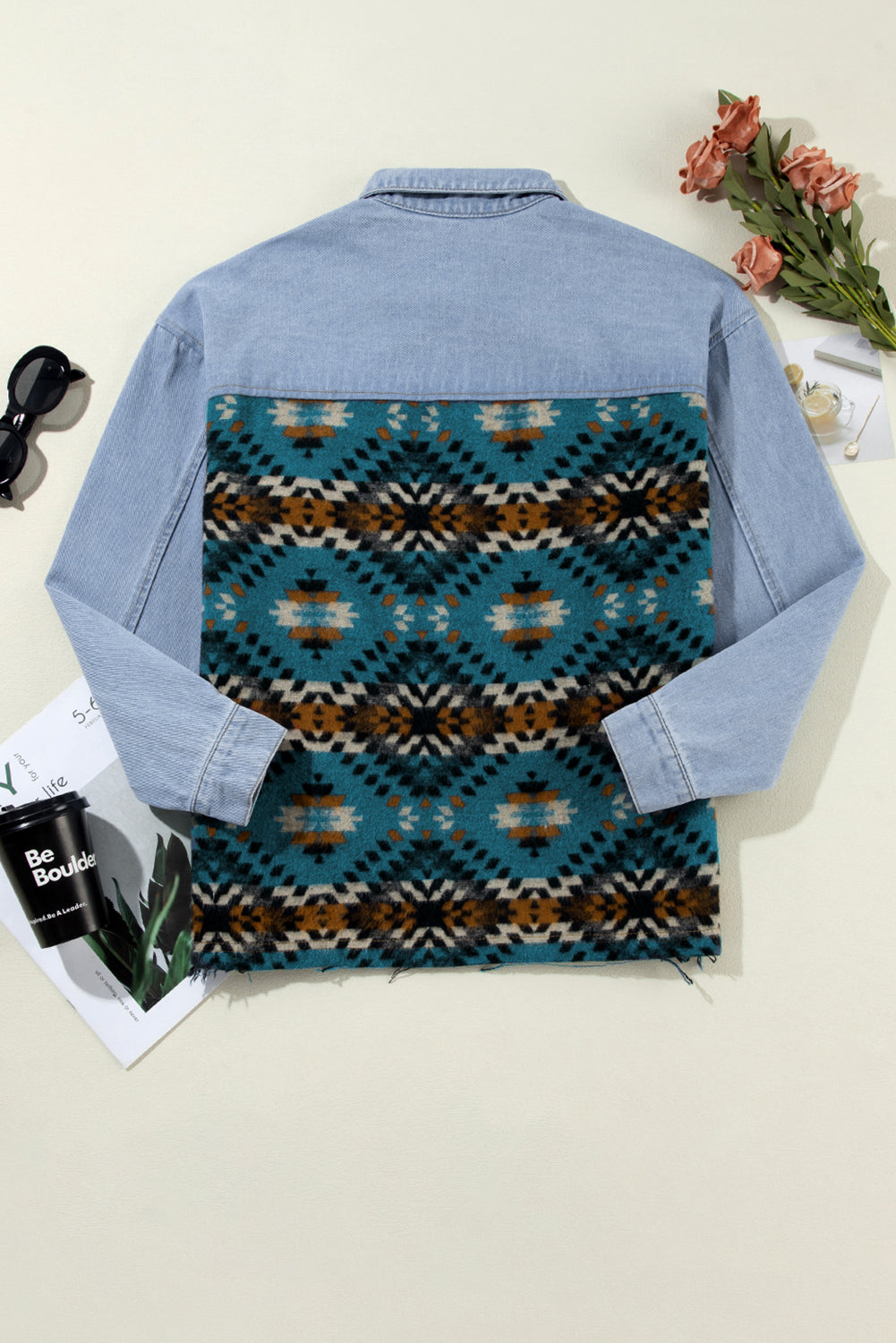 Aztec Denim Patchwork Jacket