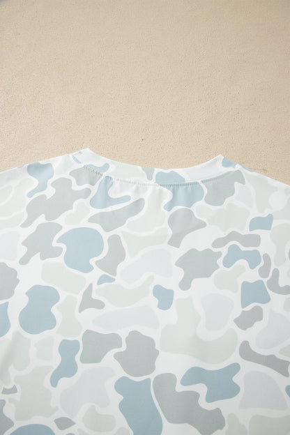 Camo Short Sleeve Tee & Drawstring Short Set