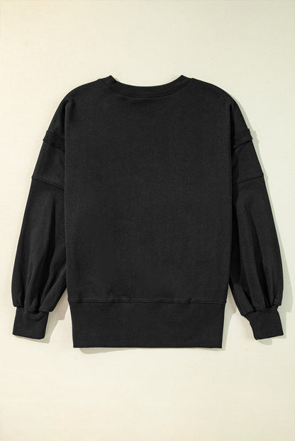 Reverse Seam Drop Shoulder Sweatshirt