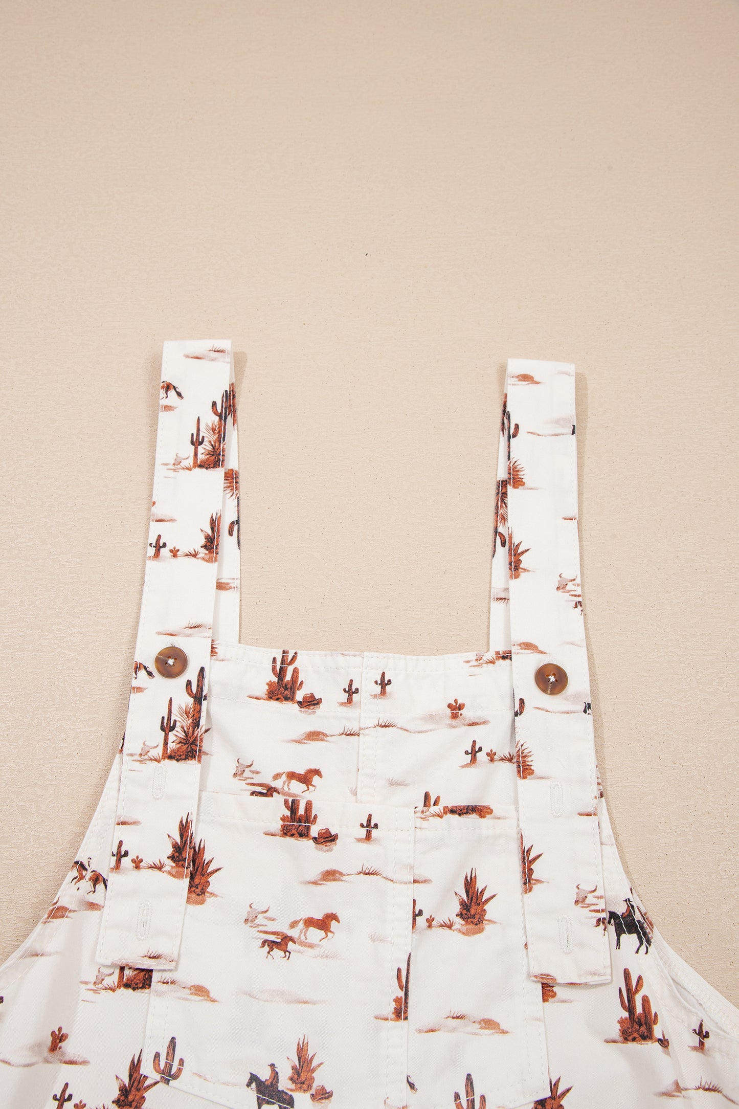 Western Adjustable Buttoned Strap Dungaree Jumpsuit