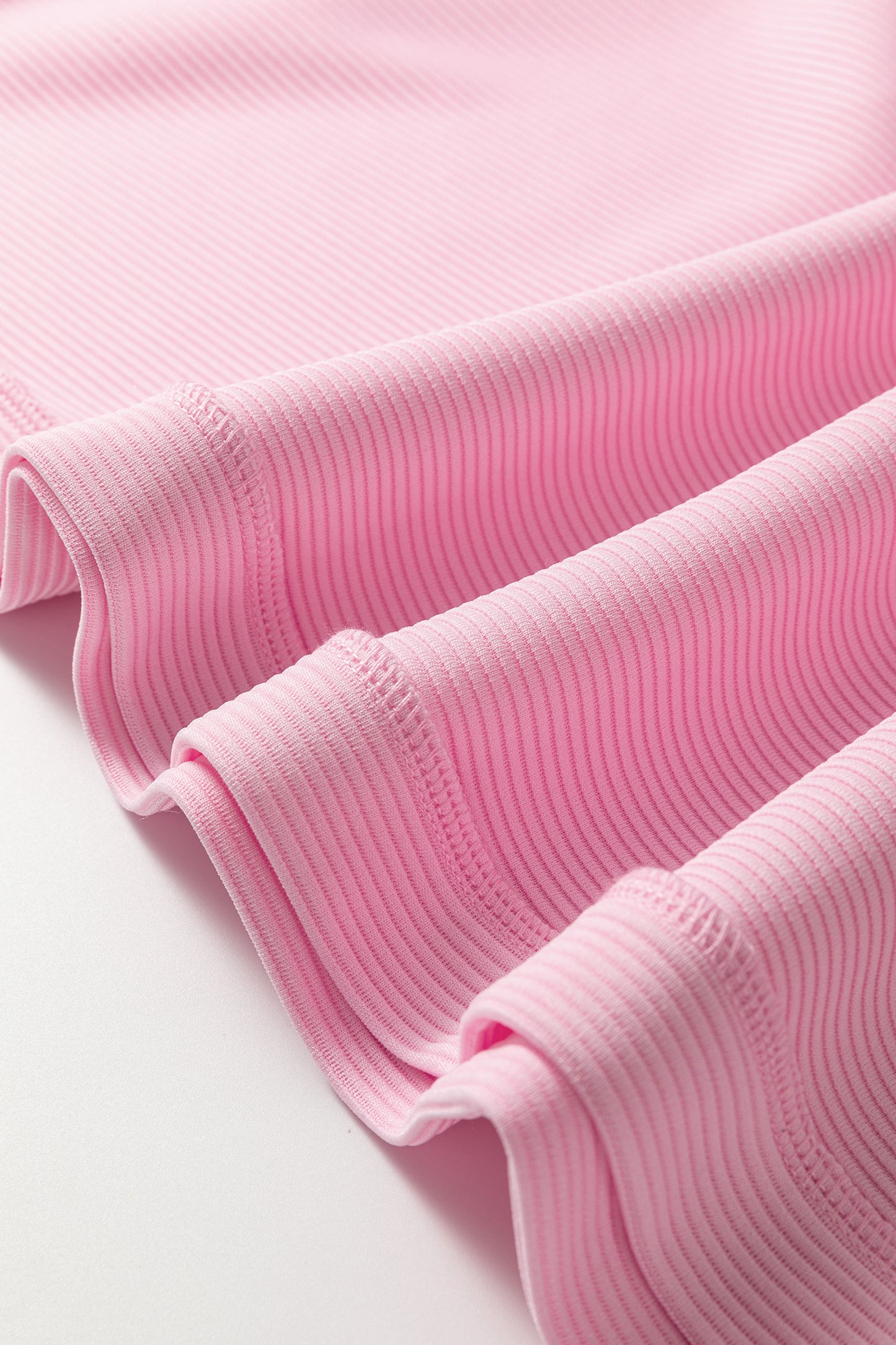 Plus Size Solid Ribbed Drop Shoulder Top