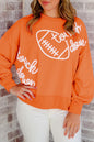 Touch Down Football Embroidered Sweatshirt