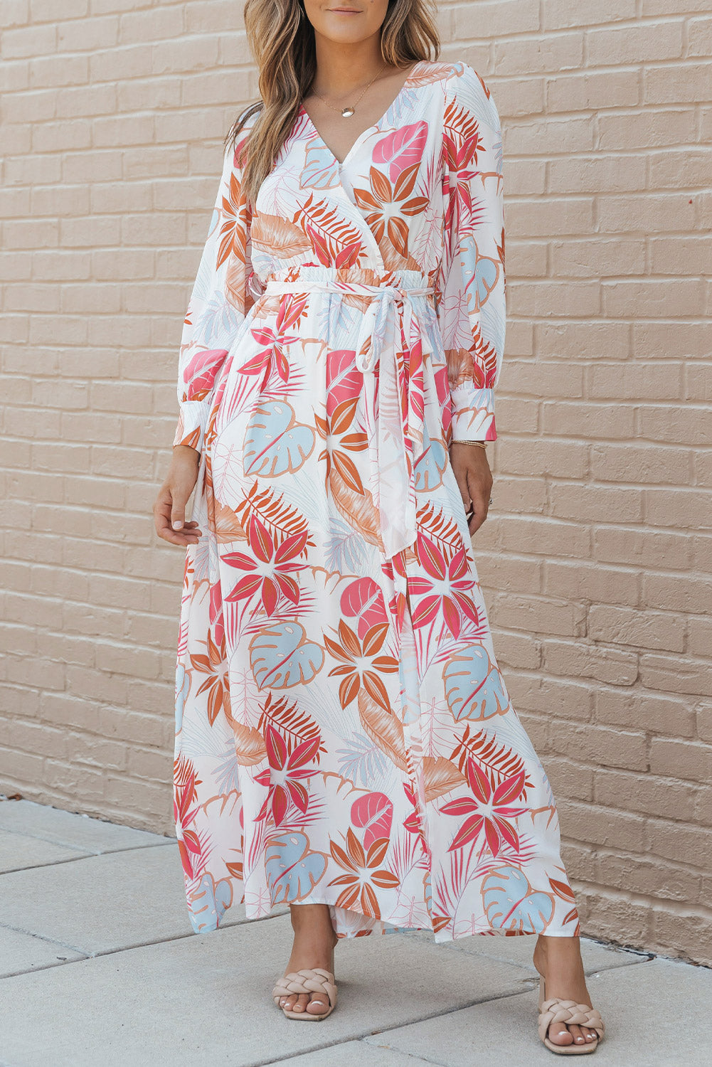 Floral Long Sleeve Maxi Dress