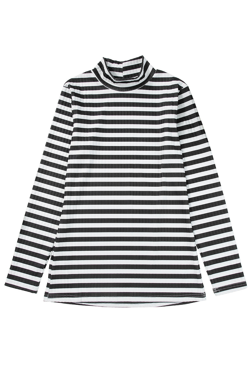 Stripe Ribbed Long Sleeve Tee