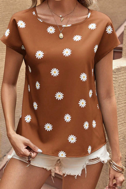 Floral Short Sleeve Top