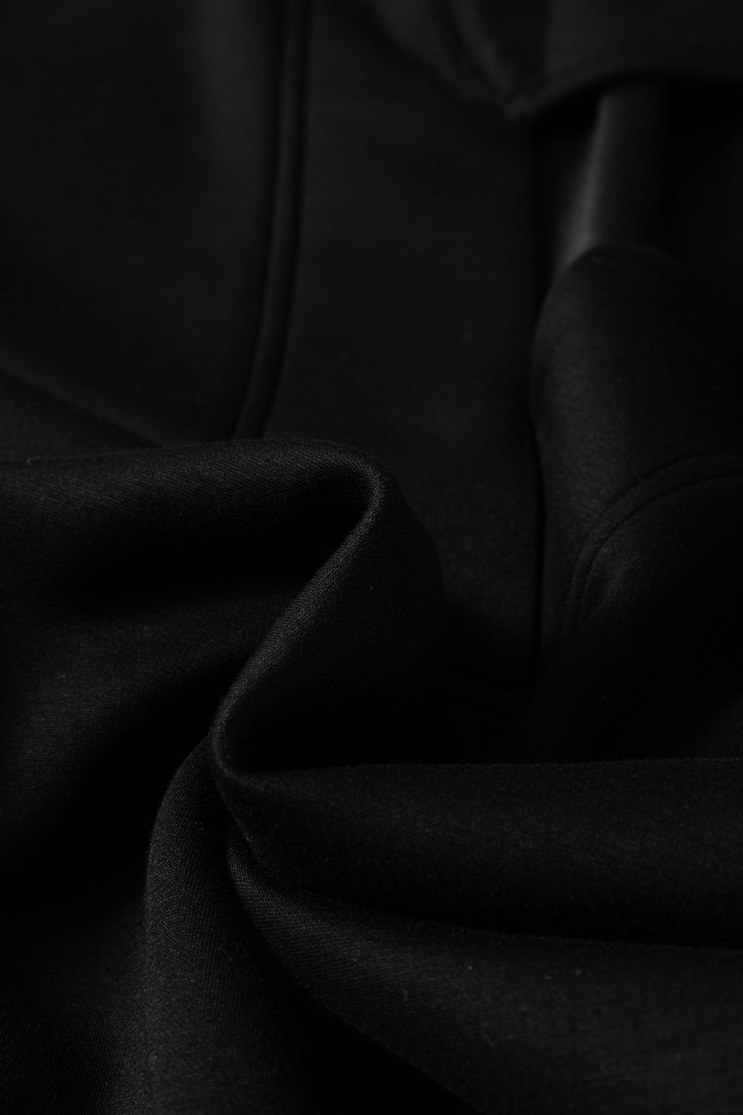 Solid Collared V-Neck Sweatshirt & Sweatpants Set