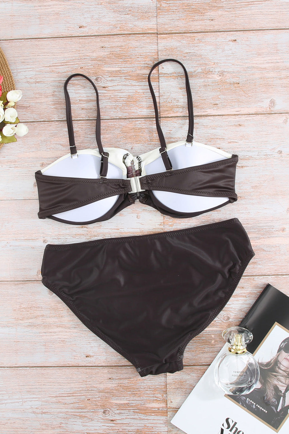 Colorblock Bikini Swimwear Set