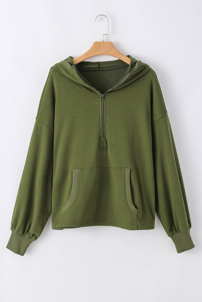 Solid Kangaroo Pocket Oversized Hoodie