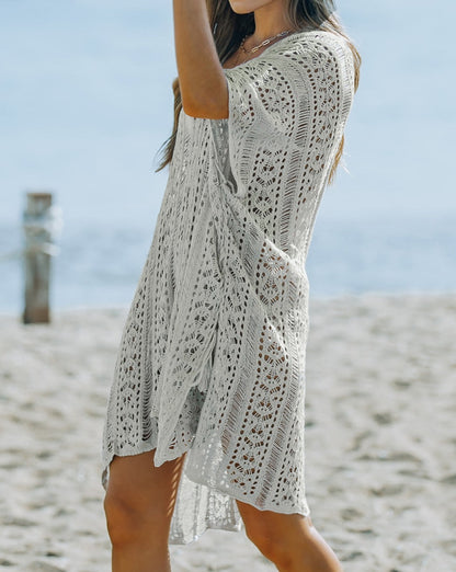 Crochet Tassel Tie Cover Up