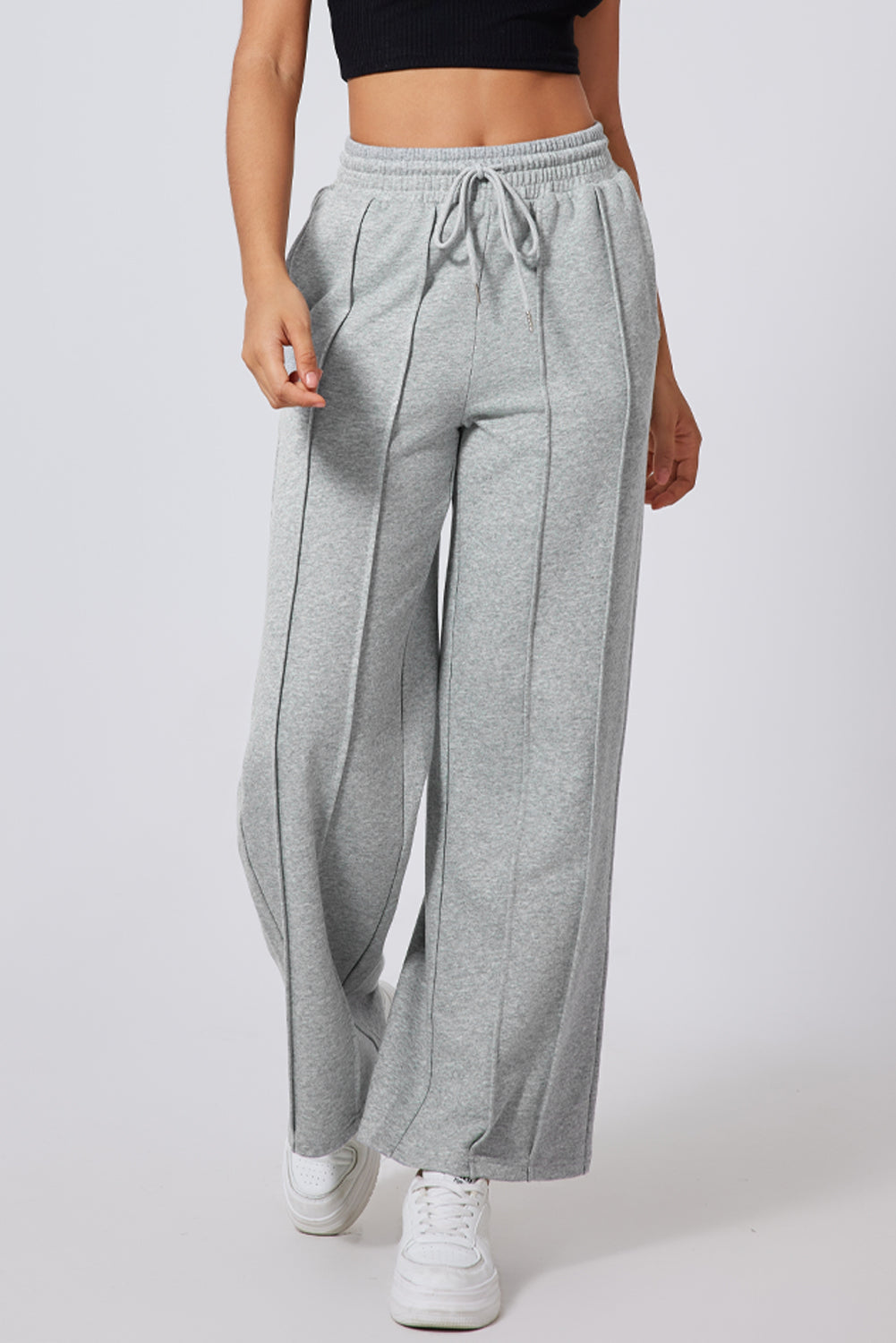 Center Seamed High Waist Sweatpants