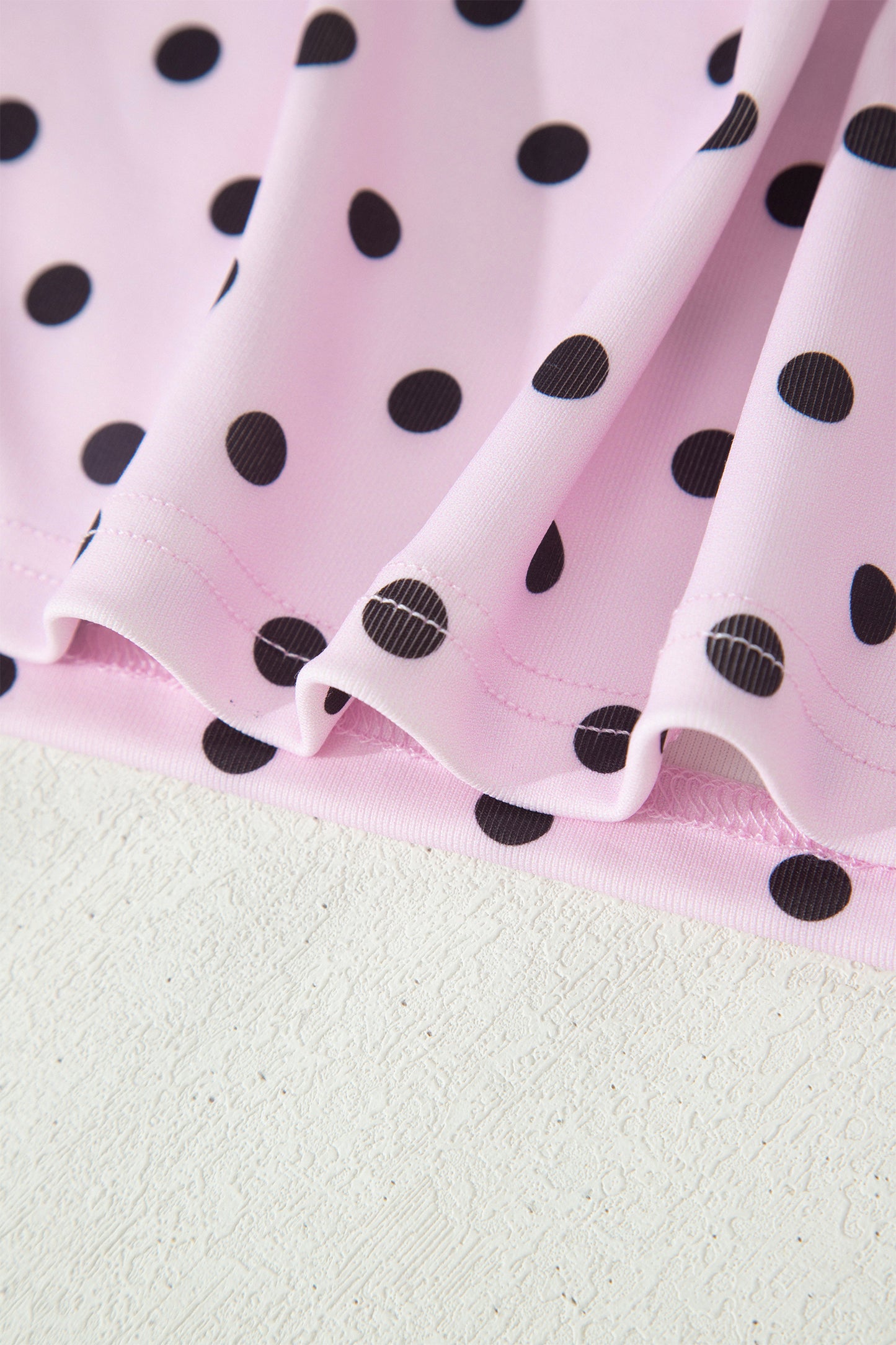 Polka Dot Halter Tank & Elastic Shorts Set