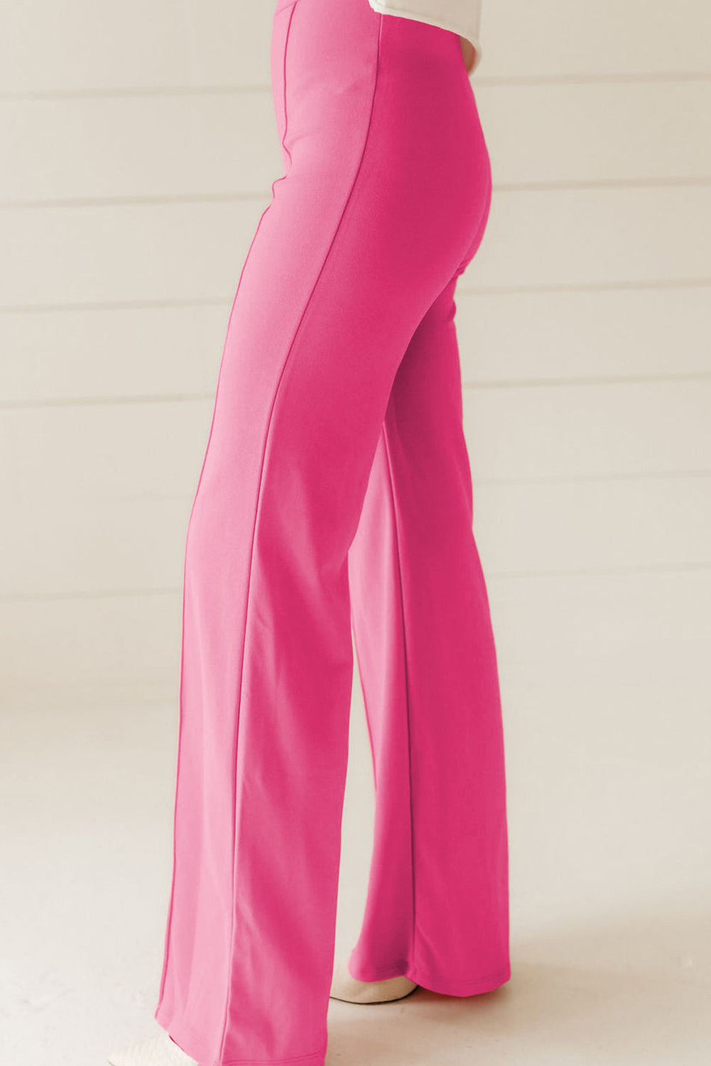 High Waist Center Seam Flared Pants