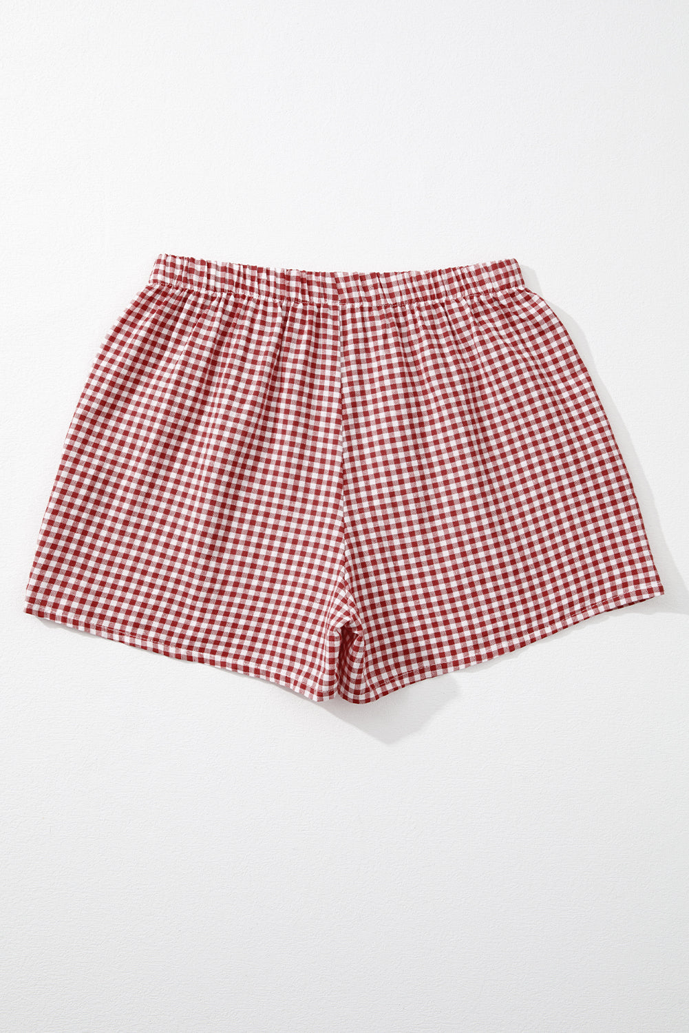 Plaid Gingham High Waist Shorts