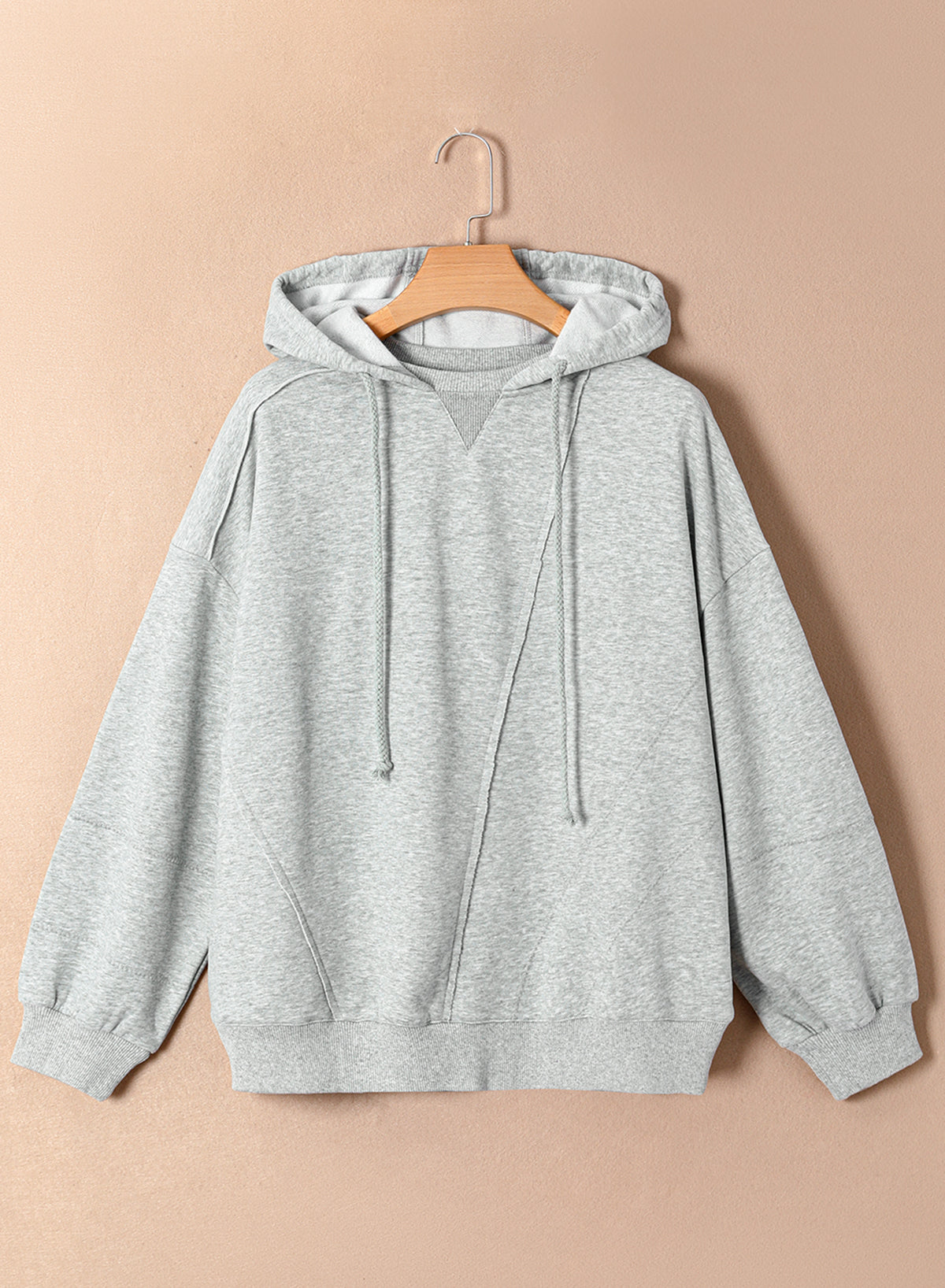 Patchwork Reverse Seam Hoodie