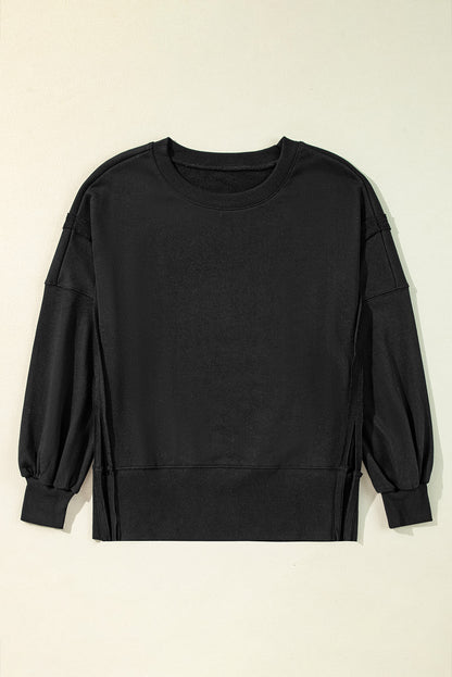 Reverse Seam Drop Shoulder Sweatshirt