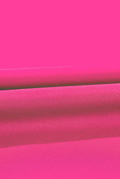 Ruffle Lace Trim V-Neck Short Sleeve Swim Dress