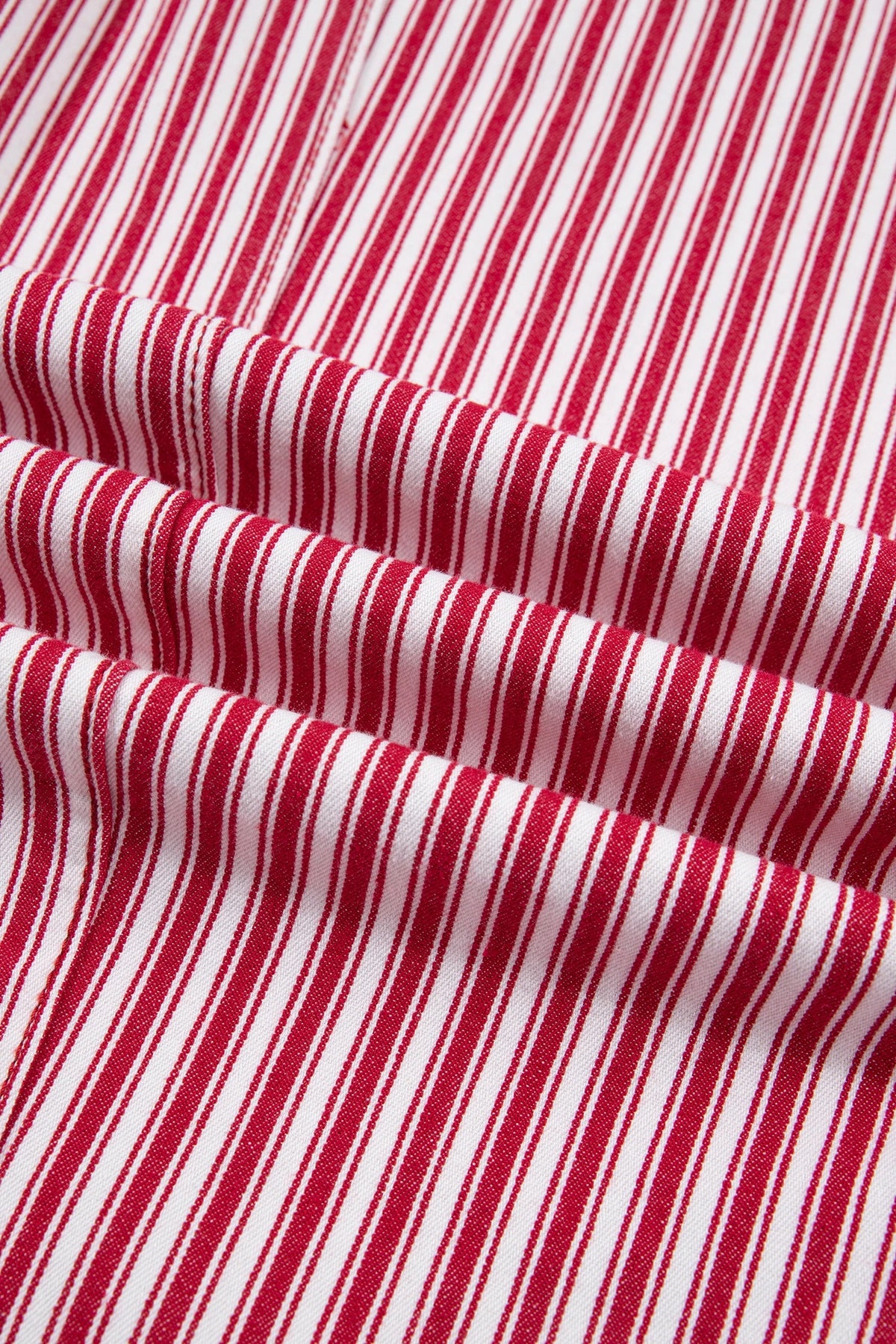 Stripe Drawstring High Waist Loose Pants