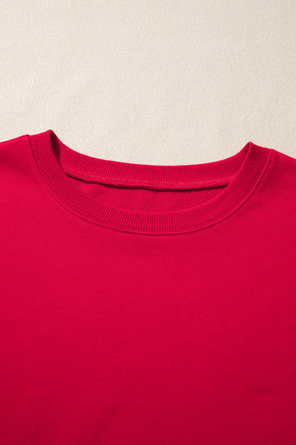 Stripe Patchwork Long Sleeve Colorblock Sweatshirt