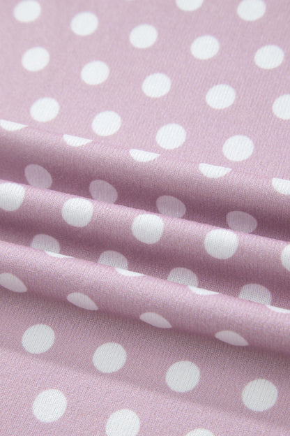 Polka Dot Relaxed Top & Drawning Shorts Set