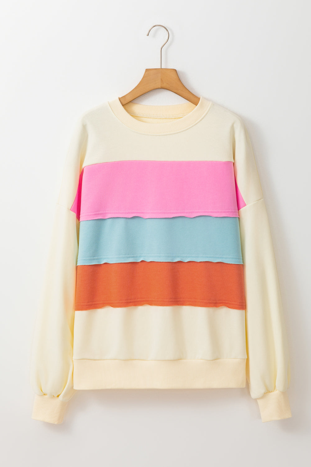 Colorblock Reverse Seam Crewneck Sweatshirt