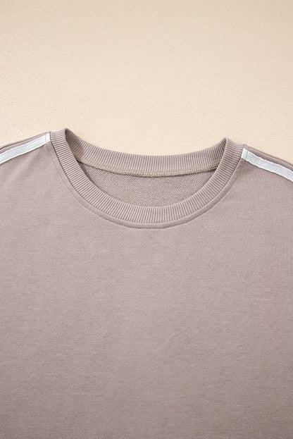 Varsity Stripe Crewneck Pullover and Sweatpants Set