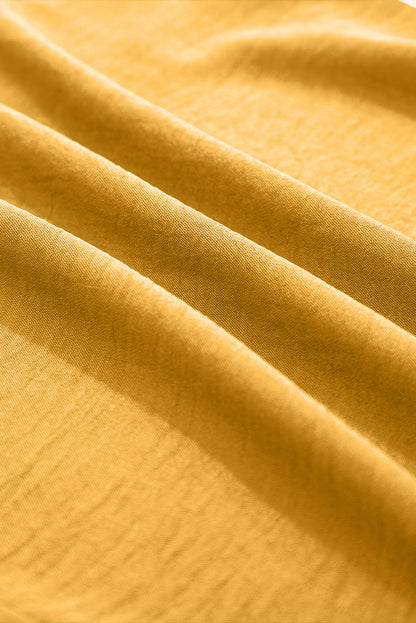 Smocked Sleeveless Wide Leg Jumpsuit with Pockets