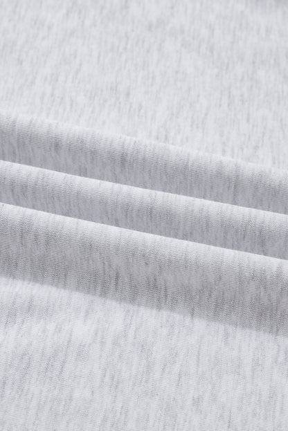 Plus Size Bow Tie Embroidered Pullover and Shorts Set