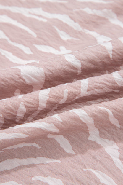 Abstract Zebra Top & Shorts Lounge Set