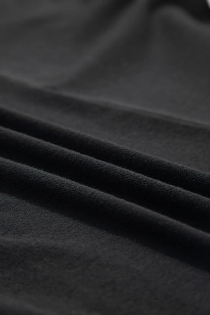 Solid Turtleneck Dolman Long Sleeve Top