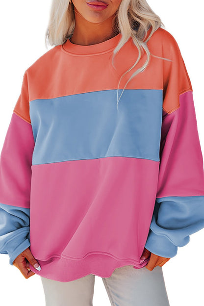 Colorblock Drop Shoulder Sweatshirt