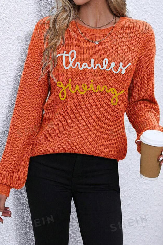 Thanksgiving Long Sleeve Crewneck Sweater