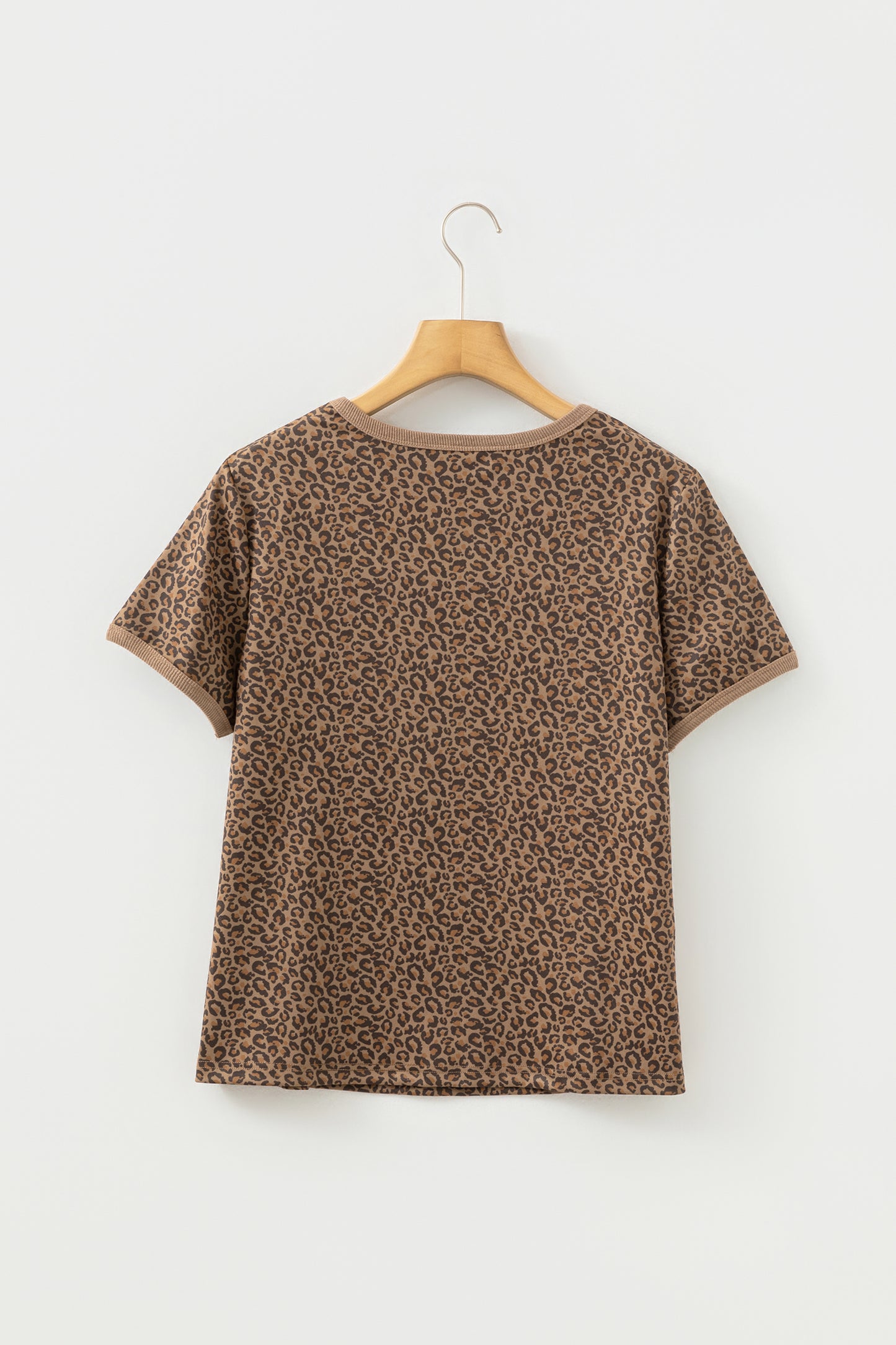 Leopard Short Sleeve Crewneck T-Shirt