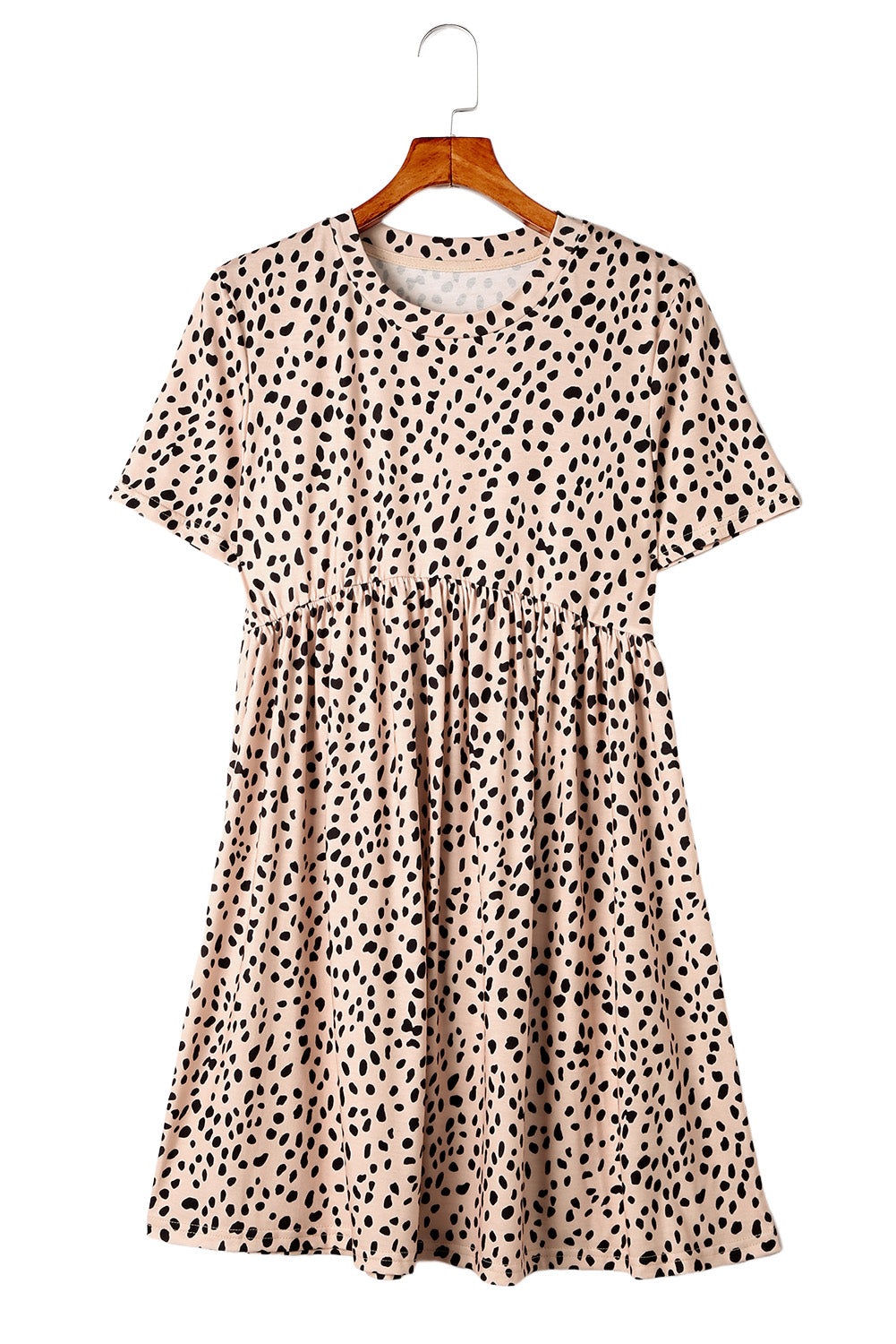 Leopard Babydoll T-Shirt Dress