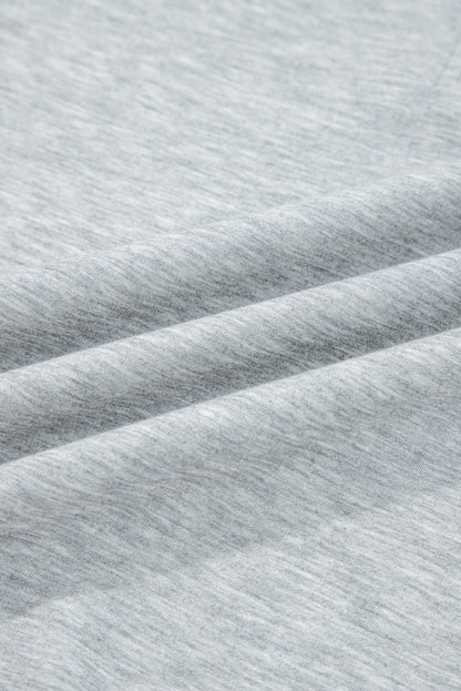 Solid Quarter-Zip Top and Drawstring Pants Set