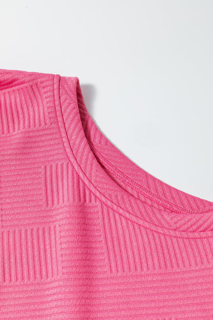 Textured Top and Pants Set