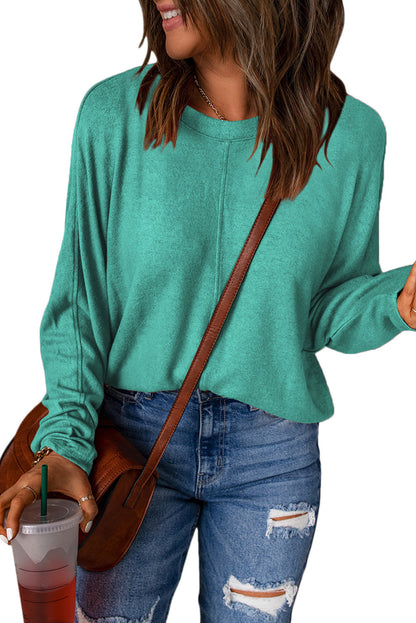 Center Seam Long Sleeve Top