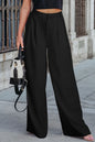 Pleated Wide Leg Pants