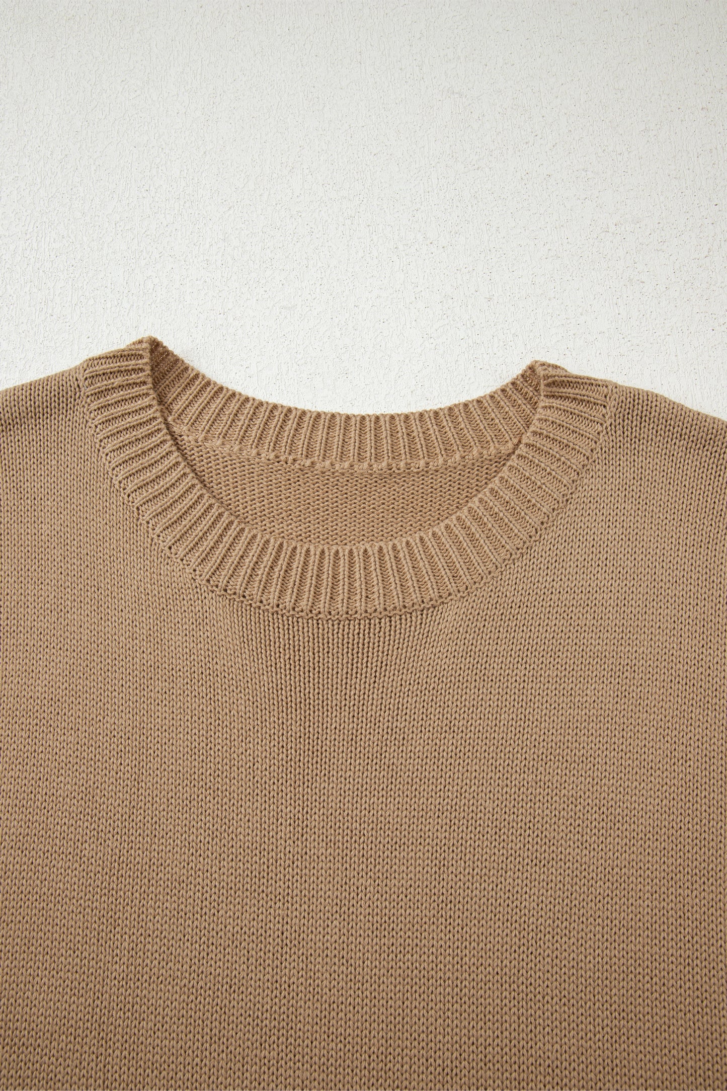 Solid Drop Shoulder Oversize Mini Sweater Dress