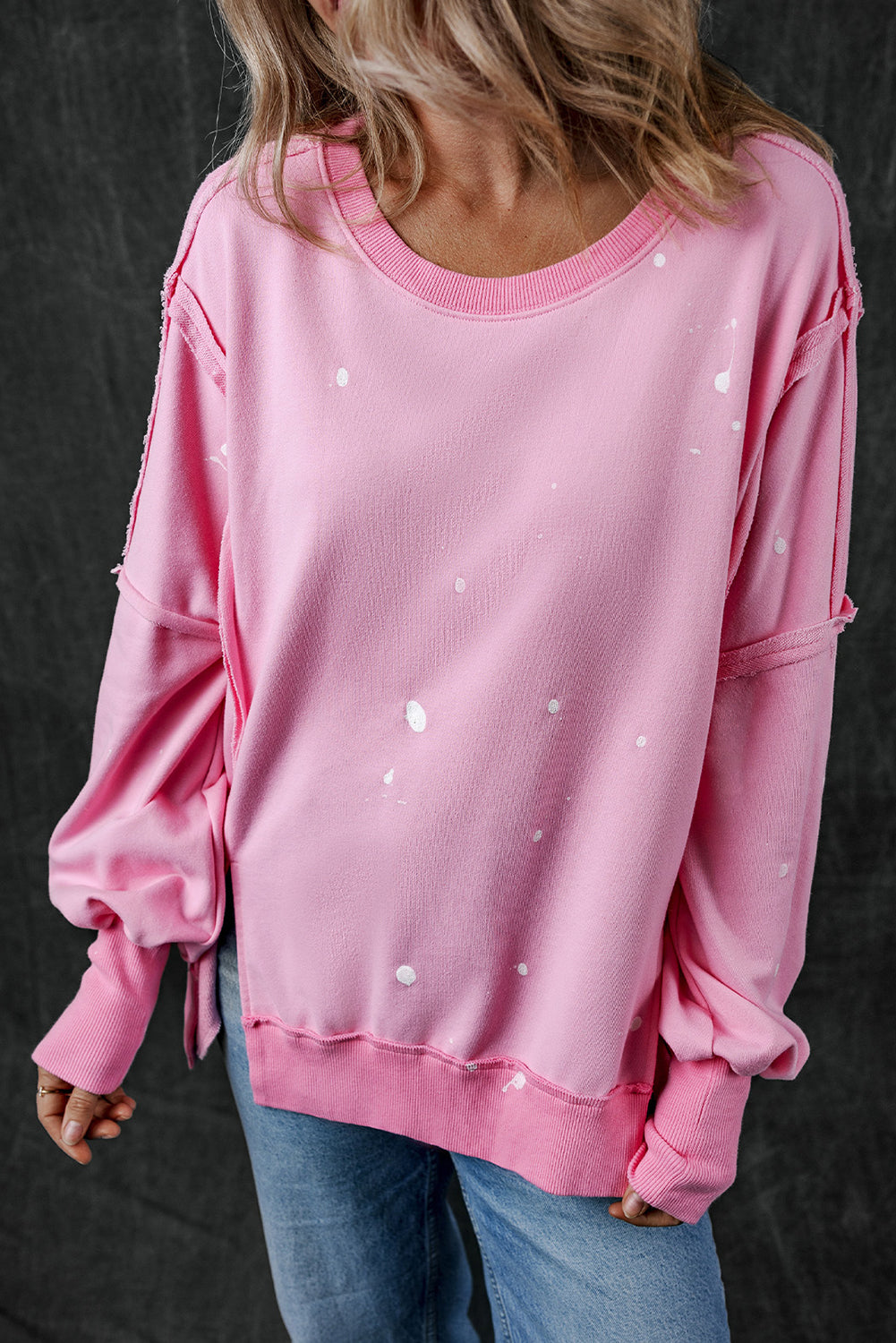 Splash Spots Reverse Seam Sweatshirt