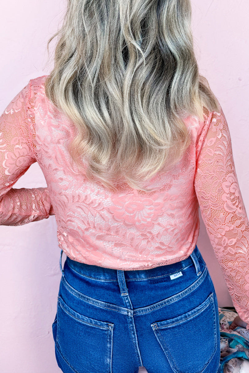 Floral Lace Long Sleeve Top