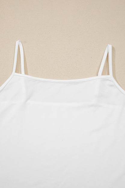 Sheer Floral Lace Ruffle Tiered Blouse & Cami