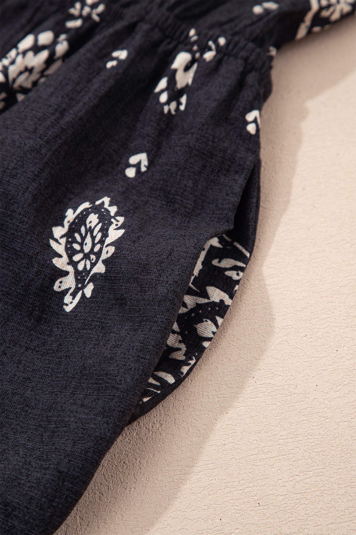 Boho Spaghetti Straps Elastic Waist Jumpsuit