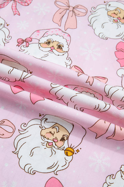 Christmas Santa Long Sleeve Top & Pants Pajama Set