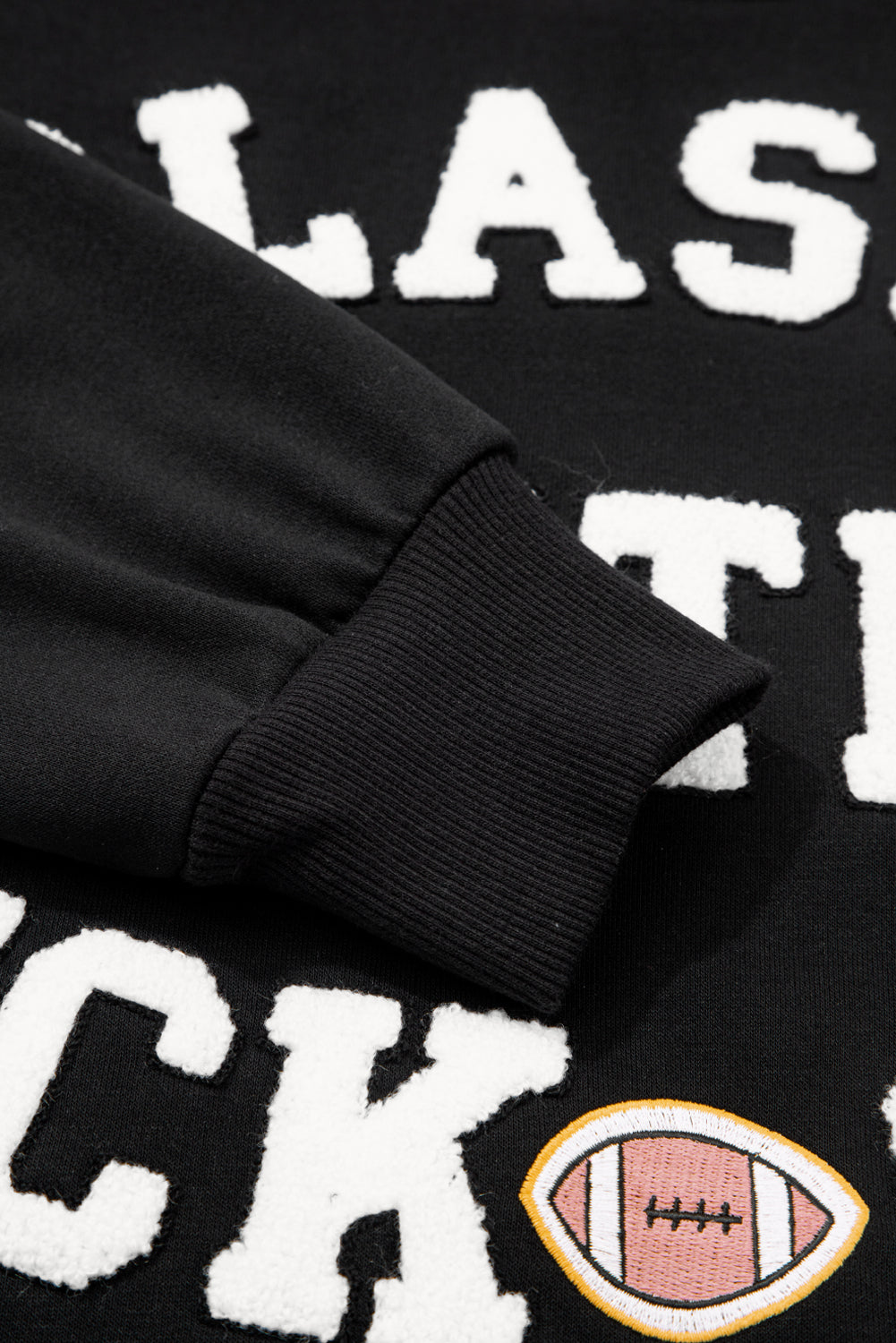 CLASSY UNTIL KICKOFF Patch Game Day Sweatshirt