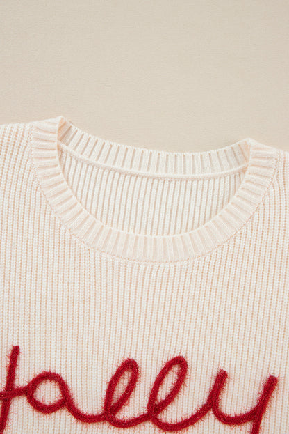 Christmas Holly Jolly Tinsel Sweater