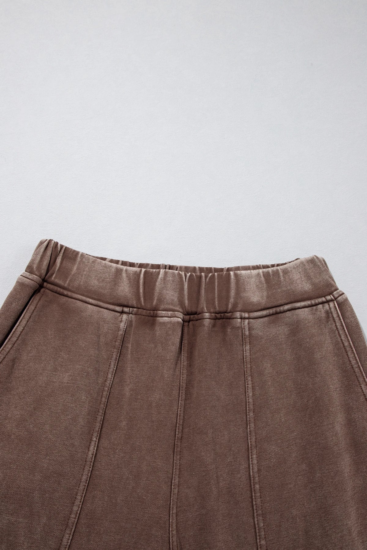 Mineral Wash Elastic Waist Barrel Leg Pants